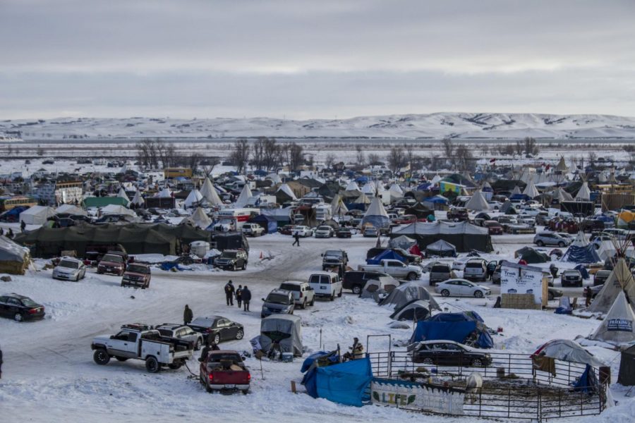 The Standing Rock Reservation camp in December 2016