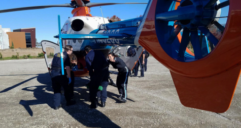 Foothill College emergency medical services students train at the Sunnyvale campus. 