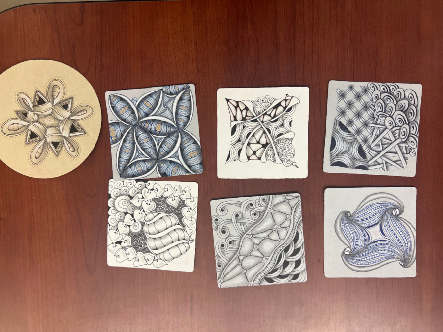 Finding zen through simple drawings: Campus Art and Wellness group hopes to help students avoid burnout