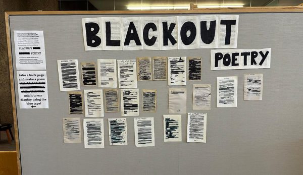 In the Library: Blackout Poetry