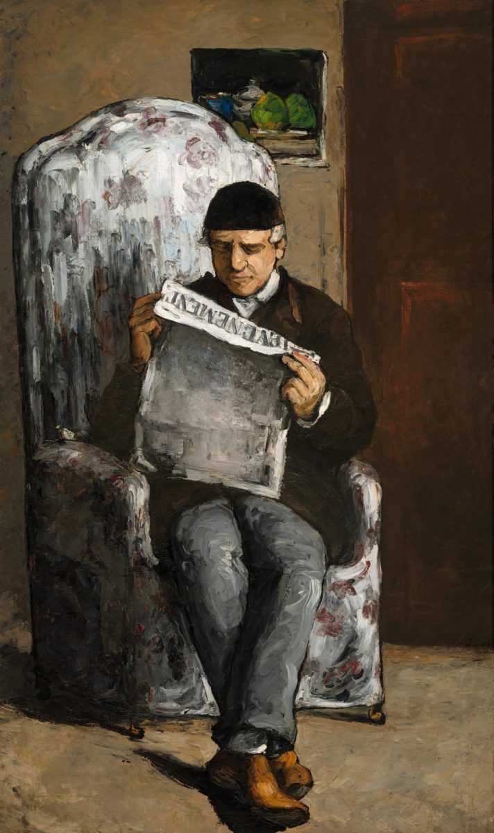 The Artist’s Father, Reading “L’Événement” (Paul Cézanne, c. 1866)