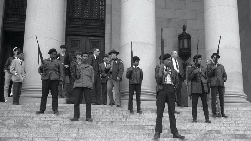 Black Panthers at the California Capitol in 1967.